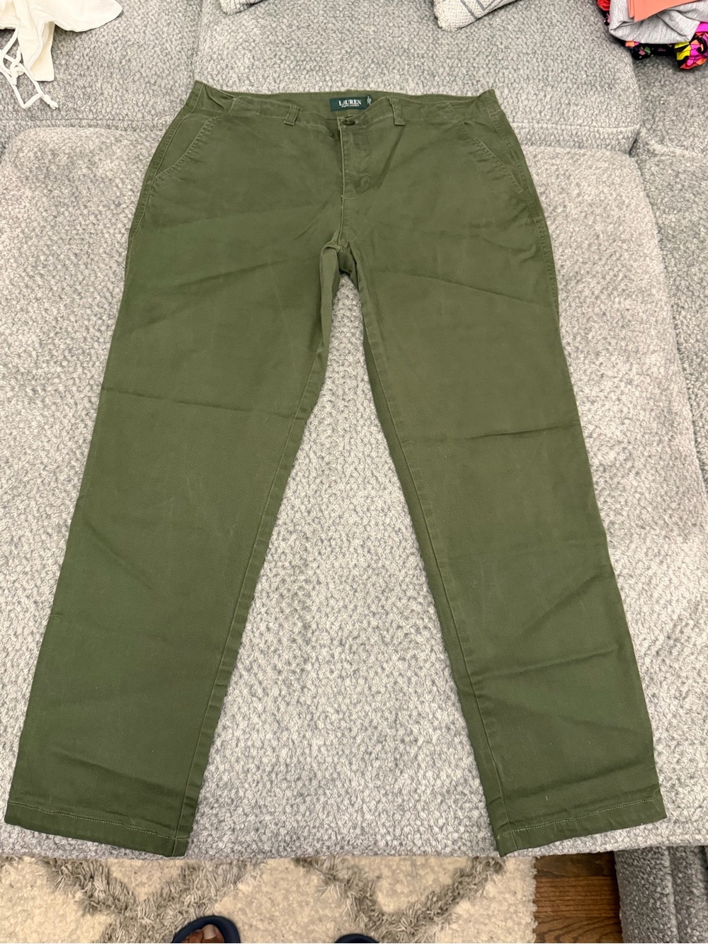 Ralph Lauren Men's Olive Green Chinos